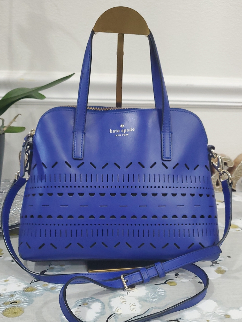 Kate Spade New York Lillian Court Maise satchel in Lapis Blue💙